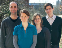 from left to right: Steffen Hagemann, Simone Scherger, Anna Hokema, Thomas Lux 
