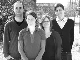 from left to right.: Steffen Hagemann, Simone Scherger, Anna Hokema, Thomas Lux from left to right.: Steffen Hagemann, Simone Scherger, Anna Hokema, Thomas Lux