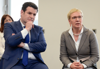 Hubertus Heil, Bundesminister für Arbeit und Soziales und Eva Quante-Brandt, Senatorin für Wissenschaft, Gesundheit und Verbraucherschutz