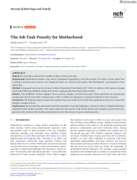 Karriereeinbußen für Mütter
